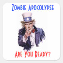 Recherche de zombis autocollants Halloween
