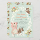 Recherche de woodland bear invitations Moderne