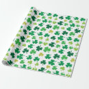 Recherche de trèfle vert papier cadeau Celtique