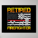 Recherche de sapeurs pompiers posters Ligne rouge mince
