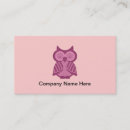 Recherche de hibou mignon cartes visite École