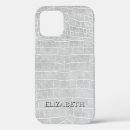 Recherche de cuir crocodile iphone coques Élégant
