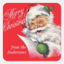 Suche nach vintager weihnachtsmann aufkleber Festlich