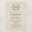 Recherche de vintage de style mariage invitations Antique