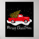 Suche nach roter lastwagen poster Weihnachten