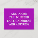 Recherche de mauve foncé cartes visite Pour tous