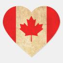 Recherche de symbole canada autocollants Rouge