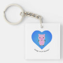 Recherche de porcs porteclés Porc rose