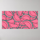 Recherche de motif de pastèque posters Couleur