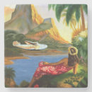 Recherche de hawaïen vintage dessous de verres Tropical