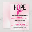 Recherche de ruban rose de cancer invitations Poitrine