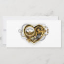 Recherche de coeur steampunk invitations Engrenages