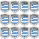 Suche nach griechenland flagge aufkleber Wappen