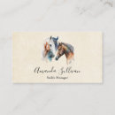 Recherche de style occidental cartes visite Chevaux