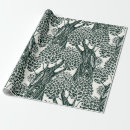 Recherche de feuillage papier cadeau Noir et blanc