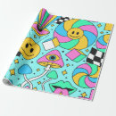 Recherche de trippy psychédélique papier cadeau Motif