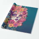 Recherche de calavera papier cadeau Halloween