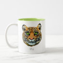 Recherche de visage de tigre tasses Félin