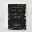 Recherche de marbre faux invitations Noir