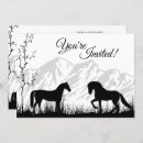Recherche de silhouette de cheval invitations Noir