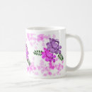 Recherche de fleurs peintes tasses Rose