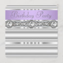 Recherche de diamond anniversaire invitations Violet