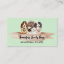 Recherche de pet sitter cartes visite Toiletteur