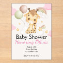 Recherche de giraffe baby shower fille invitations Pour enfants