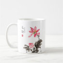 Recherche de fleur asiatique tasses Aquarelle