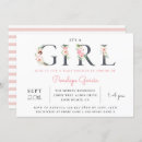 Recherche de blush floral baby shower invitations Jolie