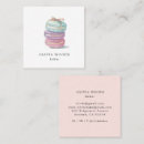 Recherche de macarons français cartes visite Customer