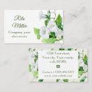 Recherche de fleurs blanches cartes visite Administrative professional