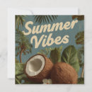 Recherche de noix de coco vœux cartes Tropical