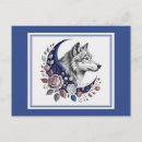 Recherche de lune loup cartes postales Mignon