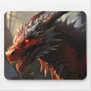 Recherche de dragons tapis souris Rouge
