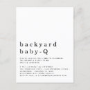 Suche nach hinterhof grillen postkarten Babydusche