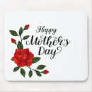 Recherche de rose rouge simple tapis souris Floral