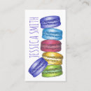 Recherche de macarons français cartes visite Chef