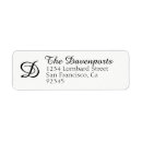 Recherche de monogram return address labels mariages Pour eux