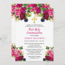 Recherche de première moderne petite communion invitations Aquarelle florale