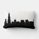 Recherche de chicago il coussins Silhouette