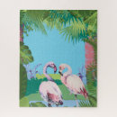 Recherche de flamant rose puzzles Coloré