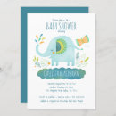 Recherche de elephant baby shower garçon invitations Safari