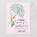 Recherche de parapluie cartes baby shower invitations Mignon
