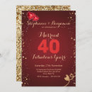 Suche nach 40th wedding anniversary einladungen Elegant