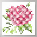 Recherche de point croisé art Rose