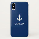 Recherche de bateau de navigation iphone coques Bleu