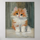 Recherche de peintures chaton posters Vintage