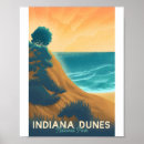 Suche nach indiana dünen poster Vintag