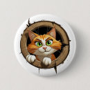 Suche nach katze mit grünen augen buttons Cartoon